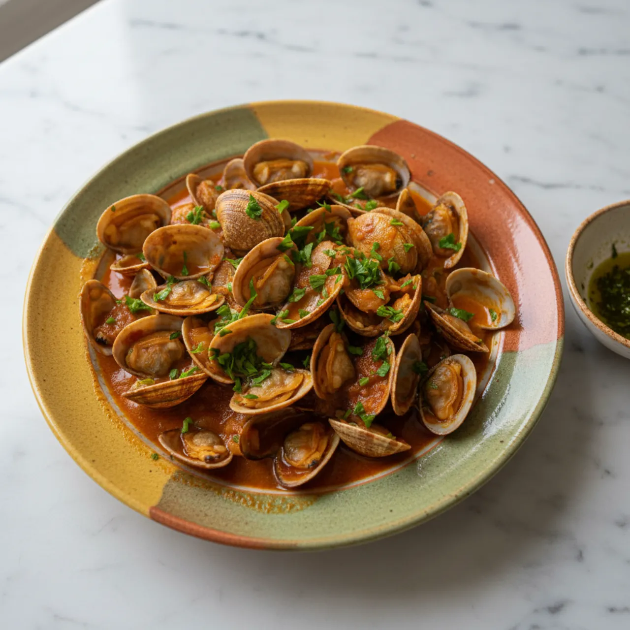 Almejas a la Marinera — a easy high-protein dinner spanish recipe with about 1g of fiber