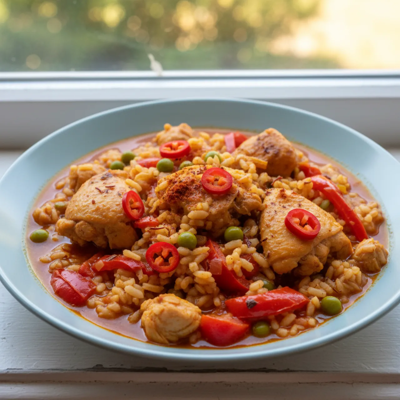 Arroz Caldoso — a high-protein soup spanish recipe with about 6g of fiber