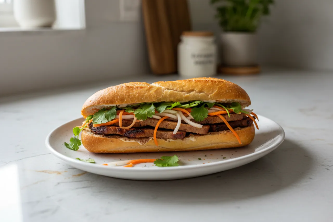 Banh Mi — a dinner for two vietnamese recipe with about 6g of fiber