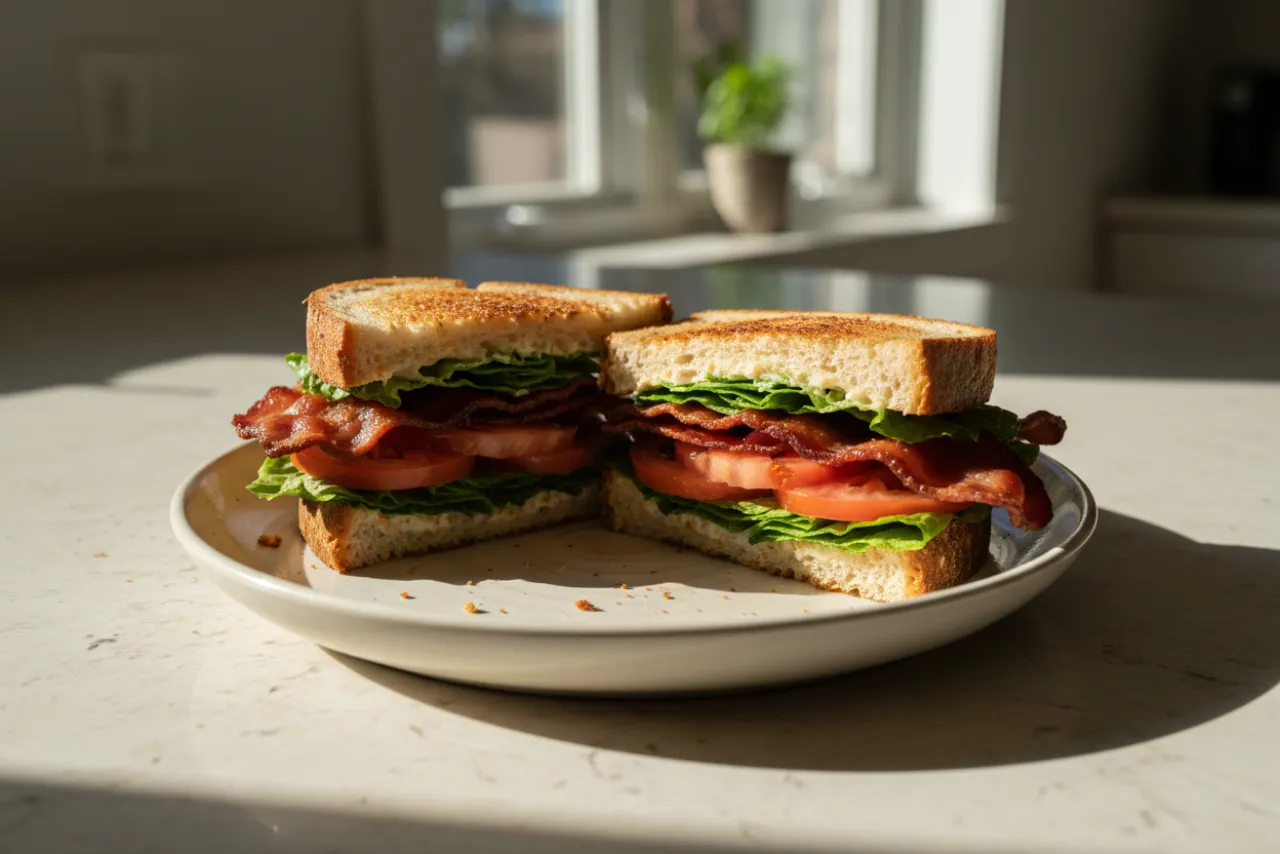 BLT Sandwich — a dinner for two american recipe with about 6g of fiber