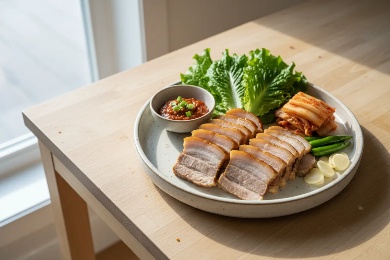 Bossam — a keto dinner korean recipe with about 2g of fiber