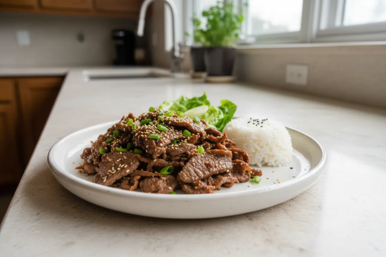 Bulgogi — a high-protein dinner korean recipe with about 2g of fiber