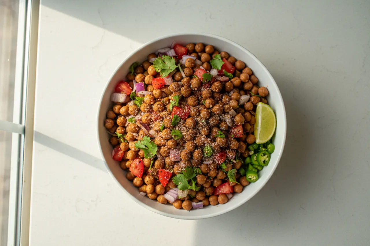 Chana Chaat — a gut-health indian recipe with about 17g of fiber