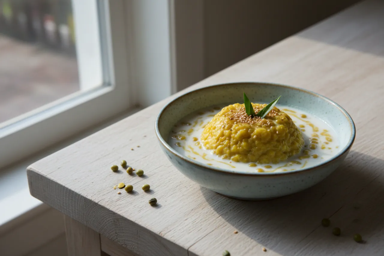 Che Dau Xanh — Vietnamese recipe, finished and plated