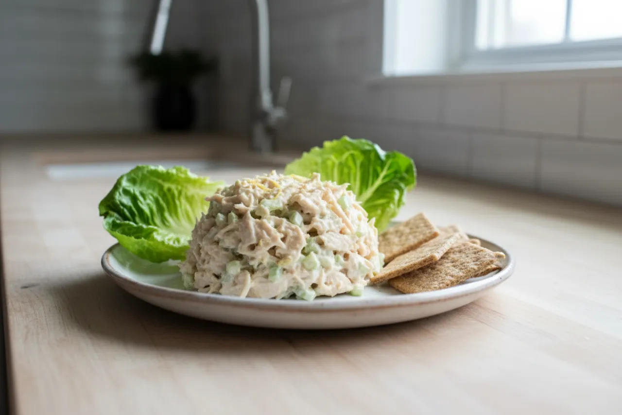 Chicken Salad — a lunch meal prep american recipe with about 0g of fiber