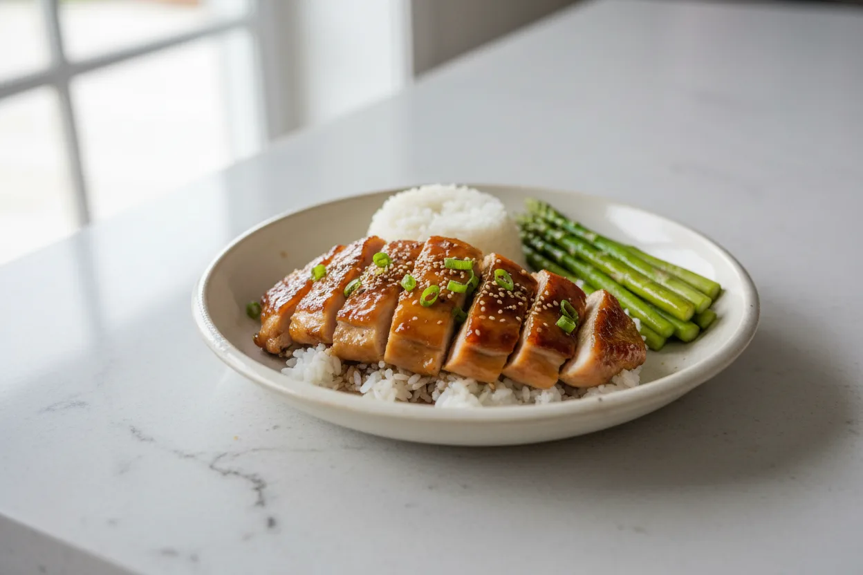 Chicken Teriyaki — a high-protein chicken japanese recipe with about 0g of fiber