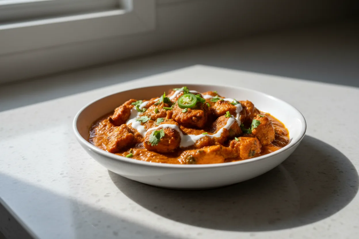 Chicken Tikka Masala — a recipe with parallel steps