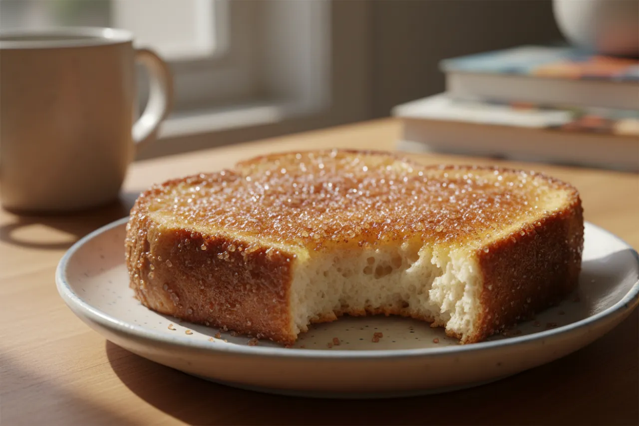 Cinnamon Sugar Toast — American recipe, finished and plated