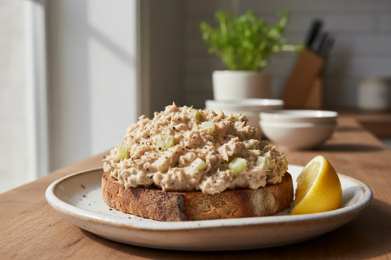 Classic Tuna Salad — a easy high-protein dinner american recipe with about 1g of fiber