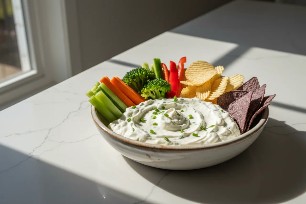 Cottage Cheese Ranch Dip — a easy high-protein dinner american recipe with about 0g of fiber