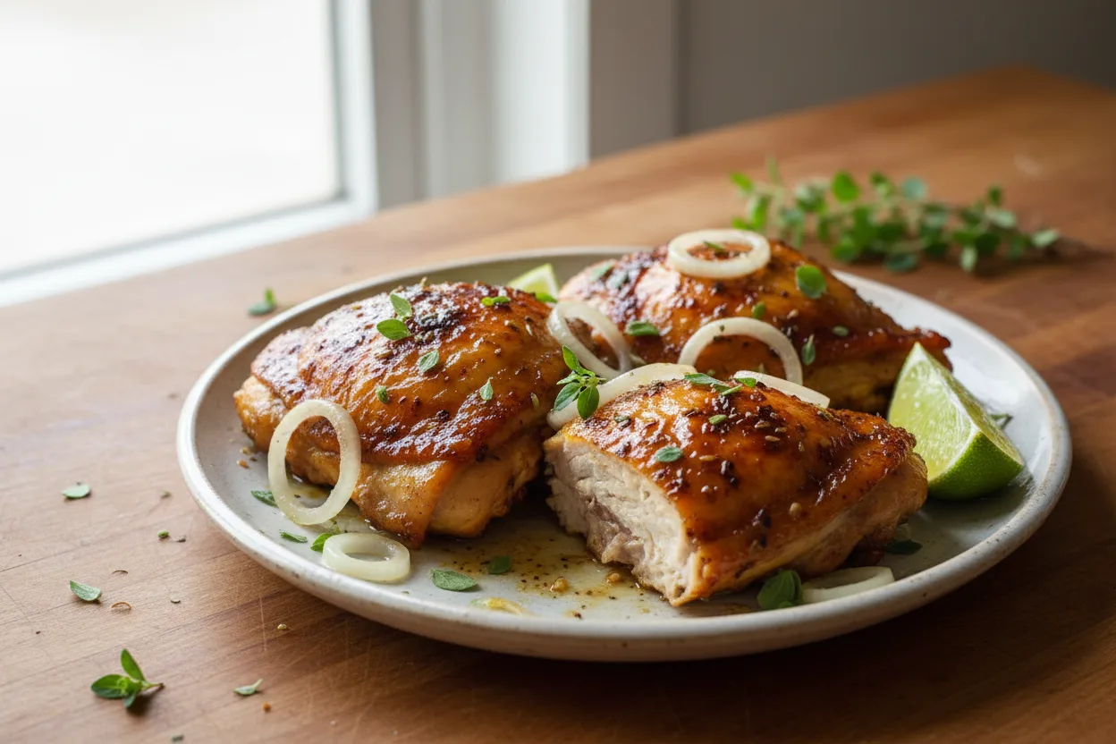 Pollo al Mojo Cubano — a high-protein lunch cuban recipe with about 3g of fiber