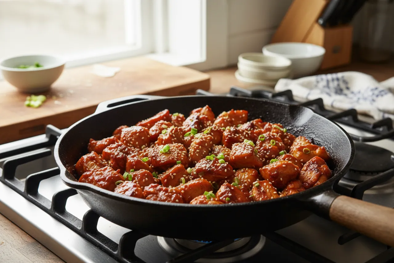 Dak Bulgogi — a 30-minute korean recipe with about 2g of fiber