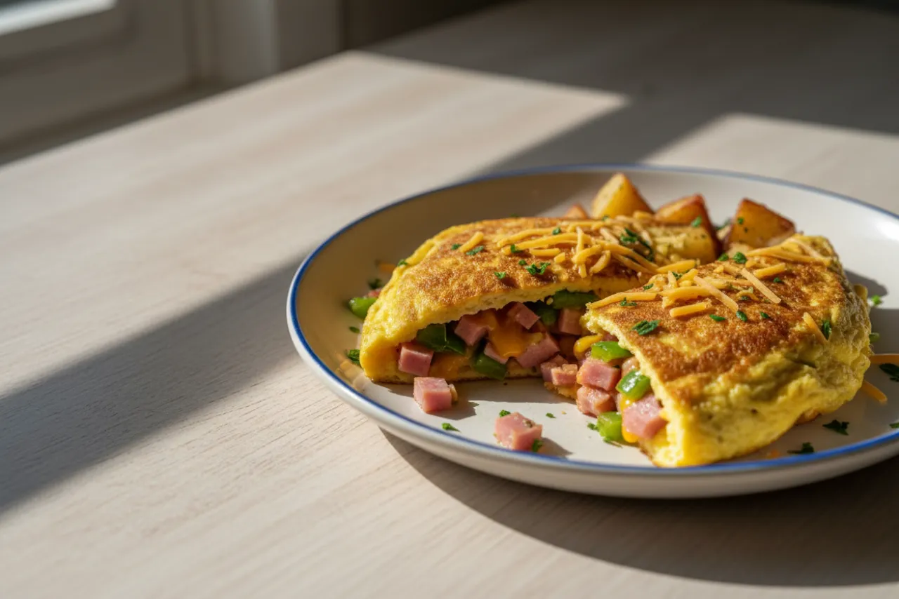 Denver Omelette — a high-protein egg american recipe with about 2g of fiber