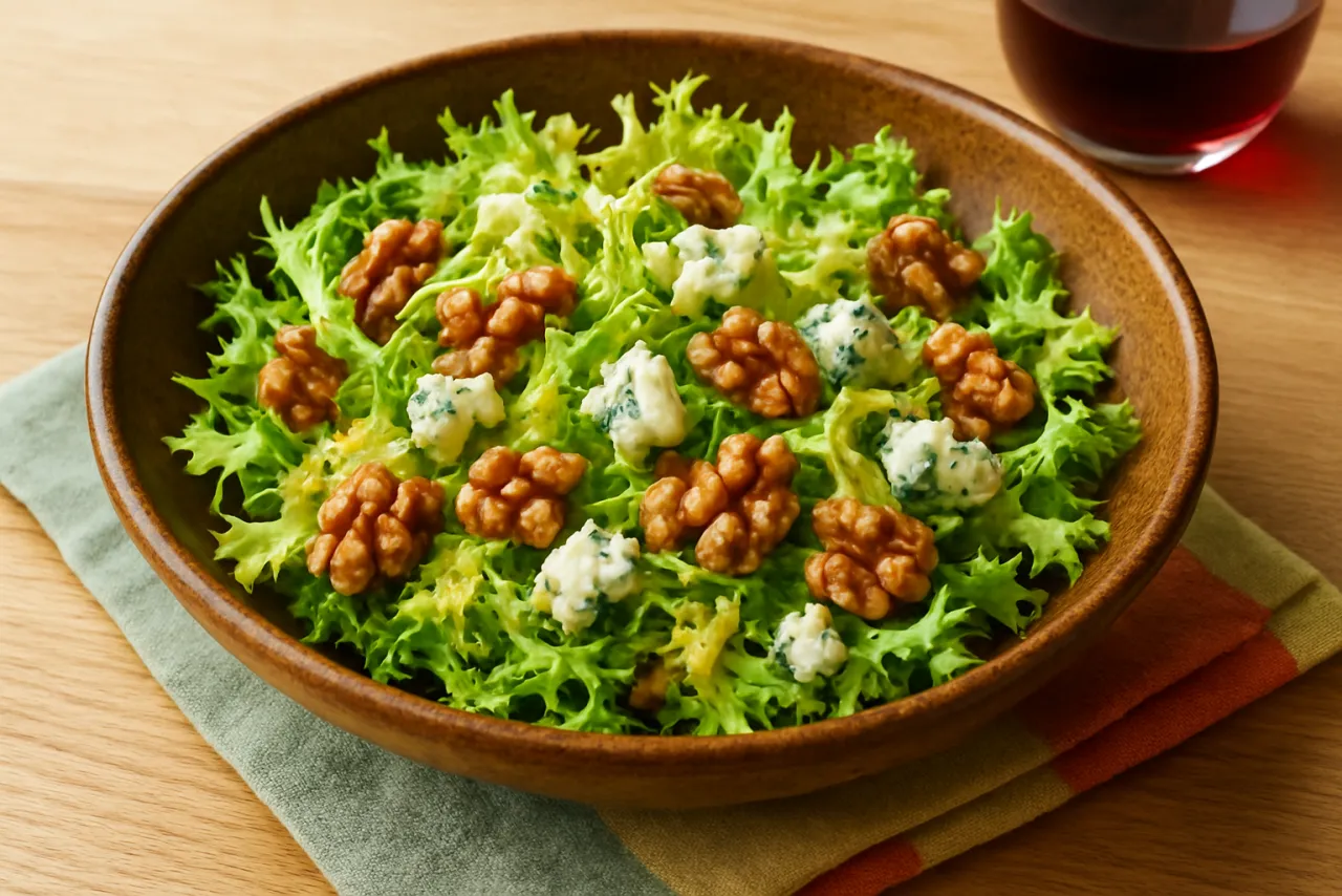 Endive and Walnut Salad — a keto dinner french recipe with about 3g of fiber