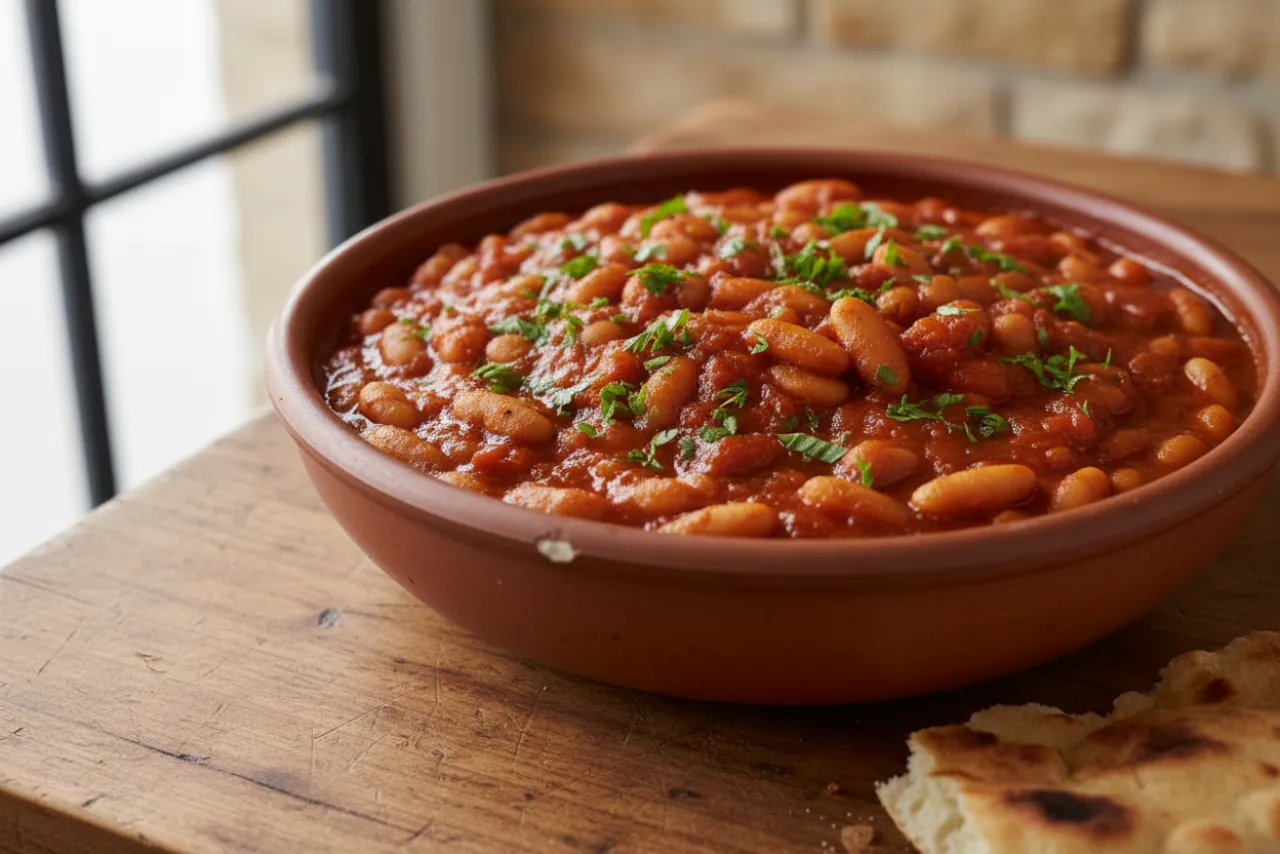 Fasolia — a high-fiber dinner middle eastern recipe with about 16g of fiber
