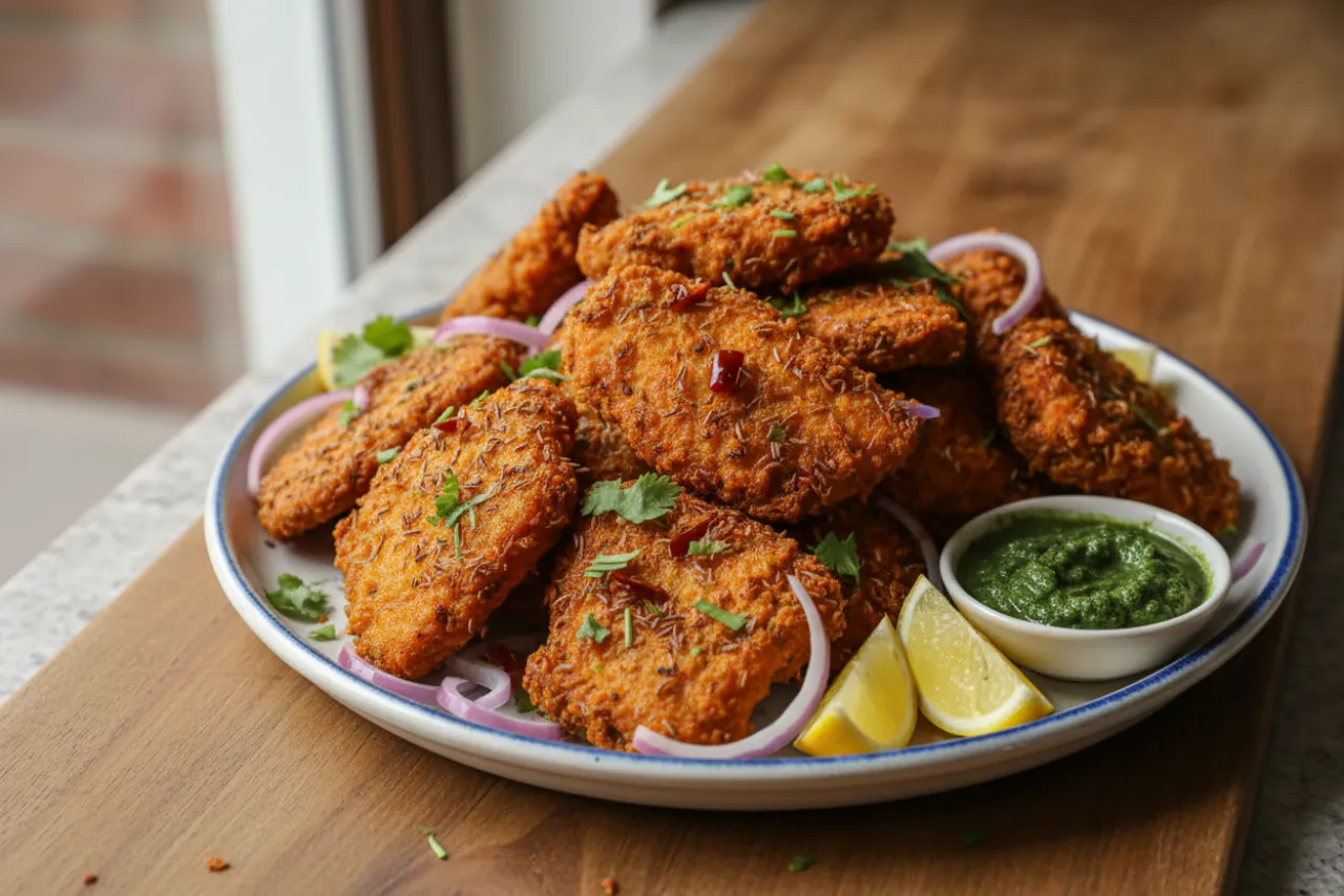 Amritsari Fish — a 30-minute indian recipe with about 4g of fiber