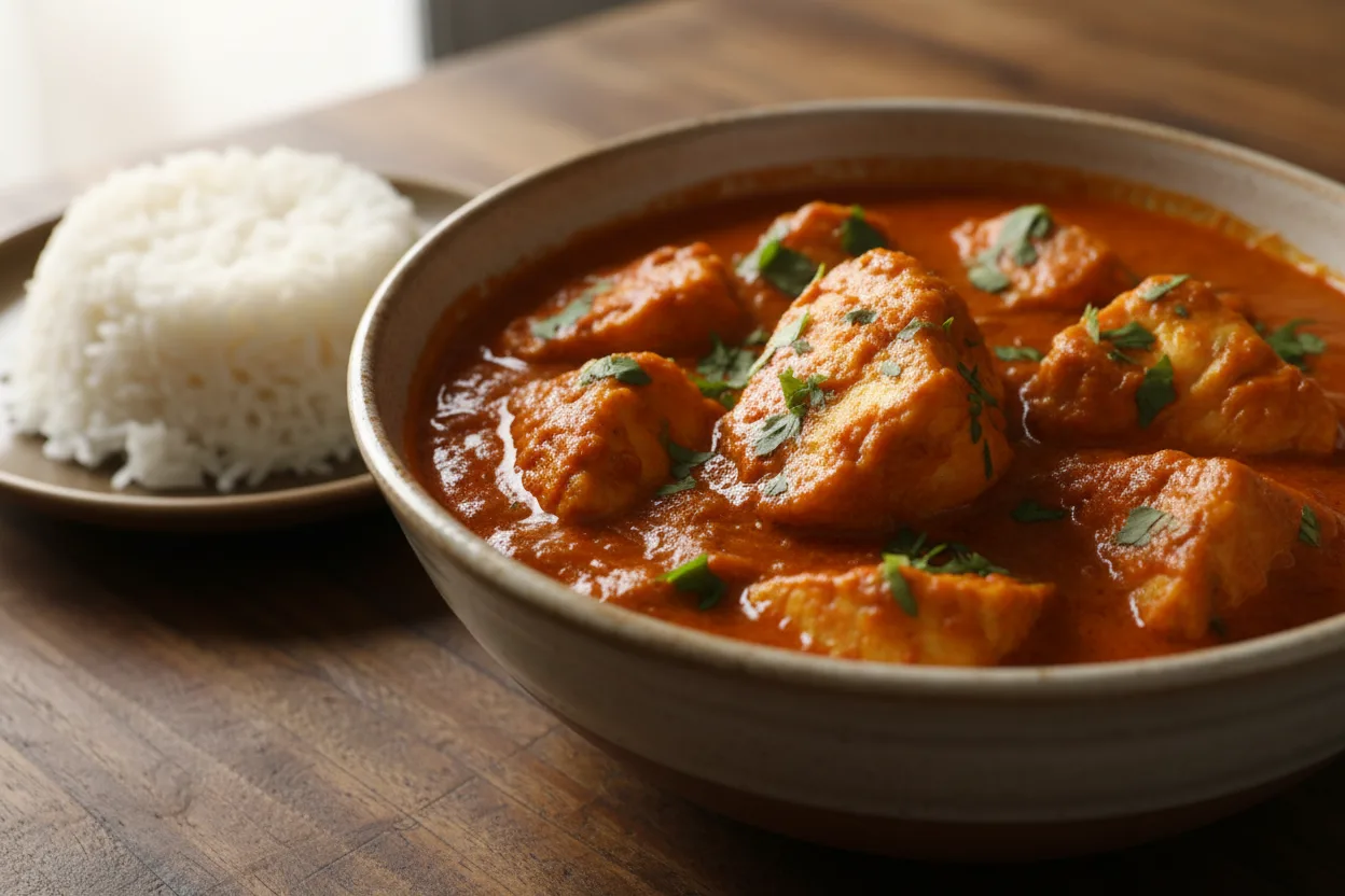 Goan Fish Curry — a high-protein low-carb indian recipe with about 5g of fiber