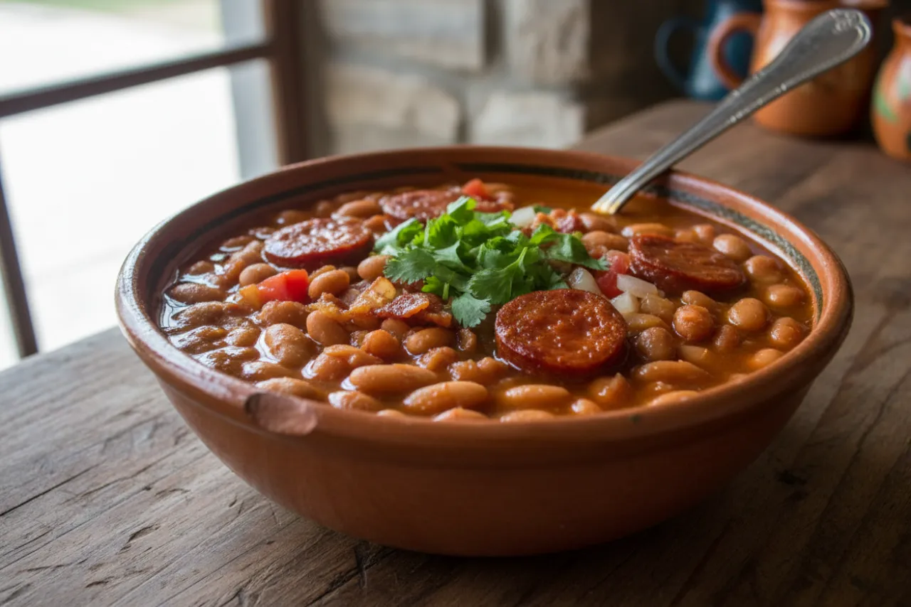 Frijoles Charros — a high-protein high-fiber mexican recipe with about 20g of fiber