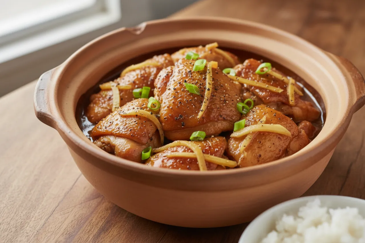 Ga Kho Gung — a high-protein dinner vietnamese recipe with about 1g of fiber