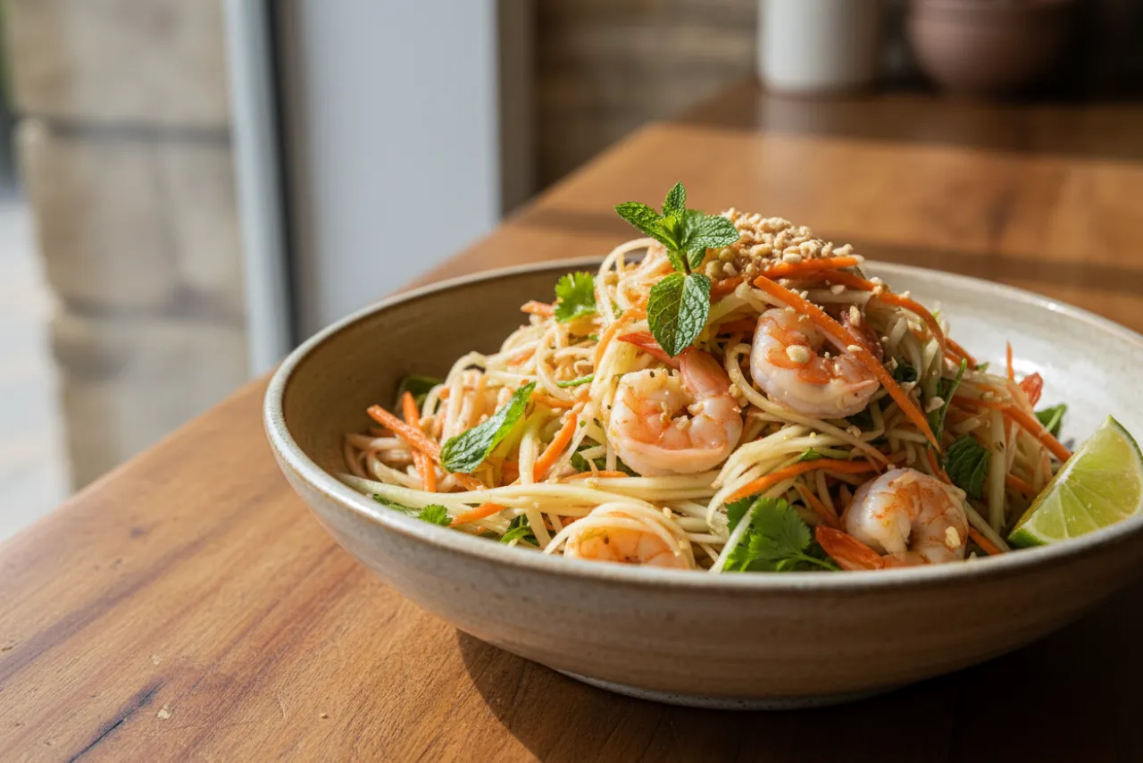 Goi Du Du — a anti-inflammatory lunch vietnamese recipe with about 4g of fiber