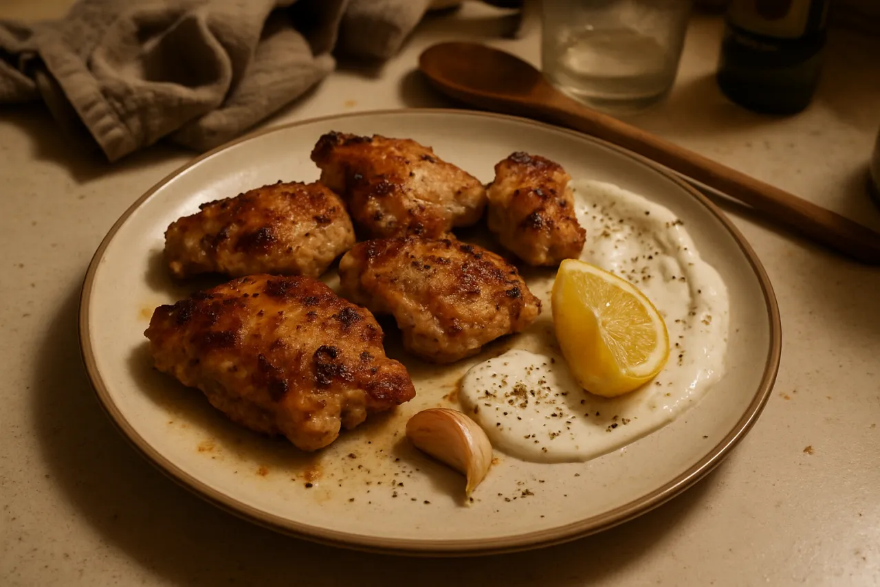 Greek Yogurt-Marinated Chicken — a high-protein low-carb greek recipe with about 2g of fiber