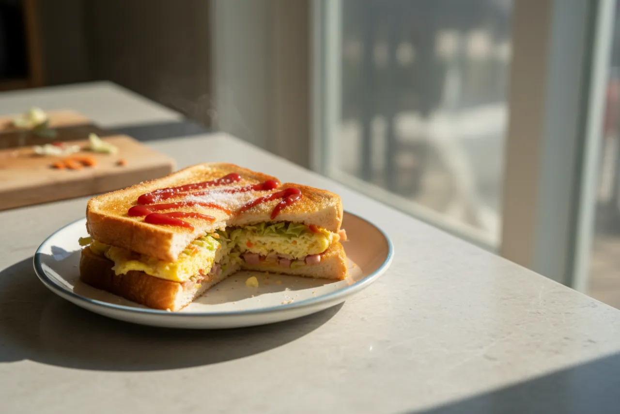 Gyeran Toast (Korean Street Toast) — a high-protein breakfast korean recipe with about 7g of fiber