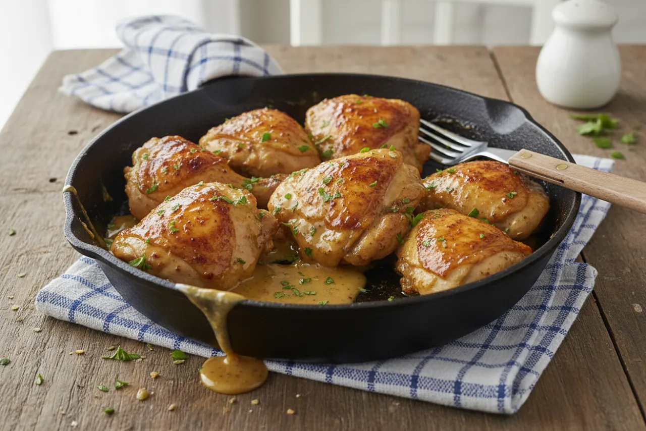 Honey Mustard Chicken — a high-protein lunch american recipe with about 0g of fiber