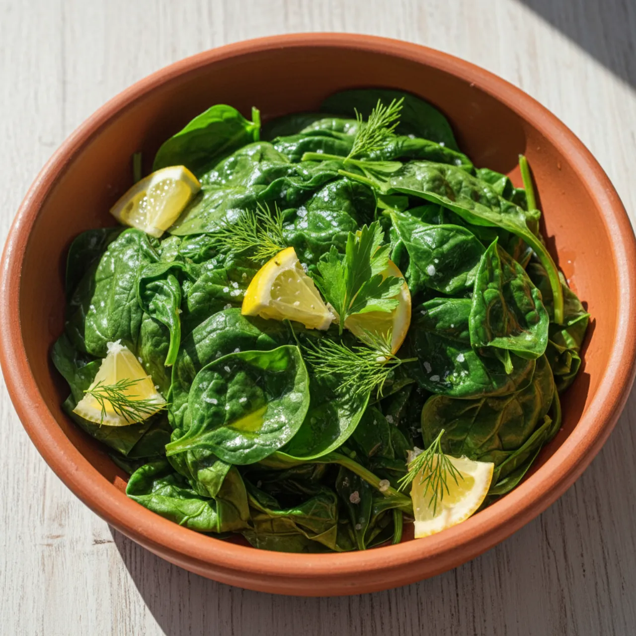Horta — a anti-inflammatory dinner greek recipe with about 3g of fiber