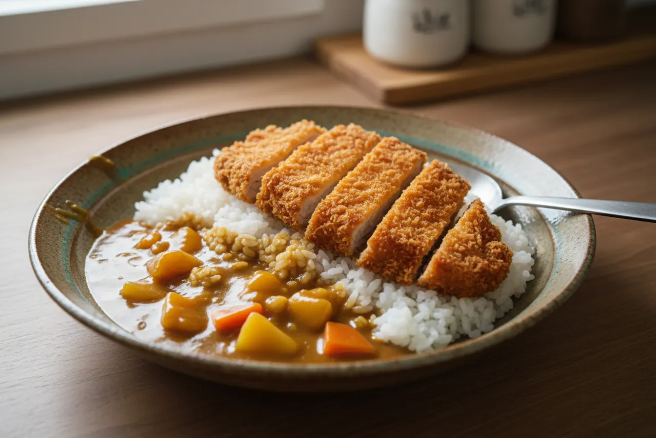 Chicken Katsu Curry — a slow cooker japanese recipe with about 4g of fiber