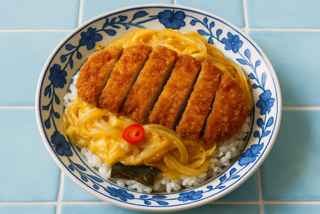 Katsudon — a 30-minute japanese recipe with about 3g of fiber