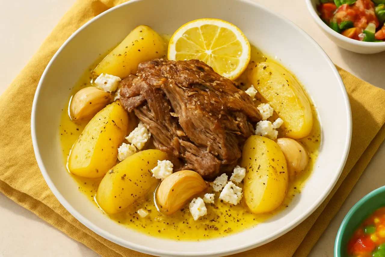 Kleftiko — a Mediterranean diet greek recipe with about 4g of fiber