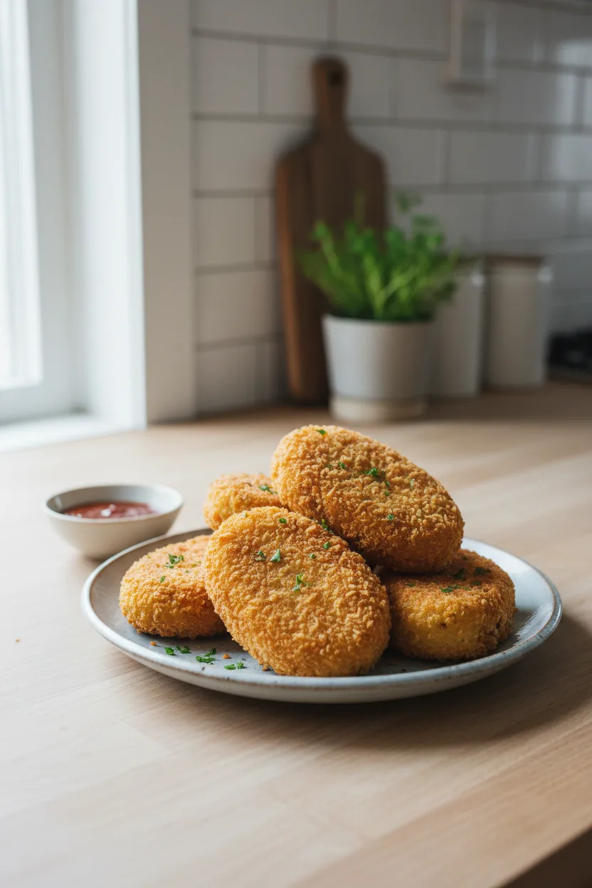 Korokke — Japanese recipe, finished and plated