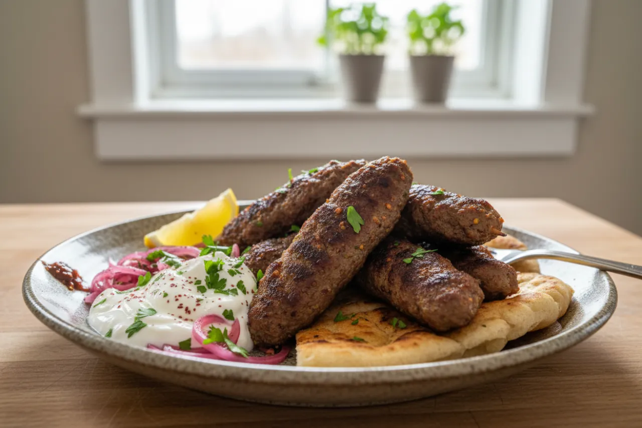 Lamb Kofta — a keto dinner middle eastern recipe with about 2g of fiber