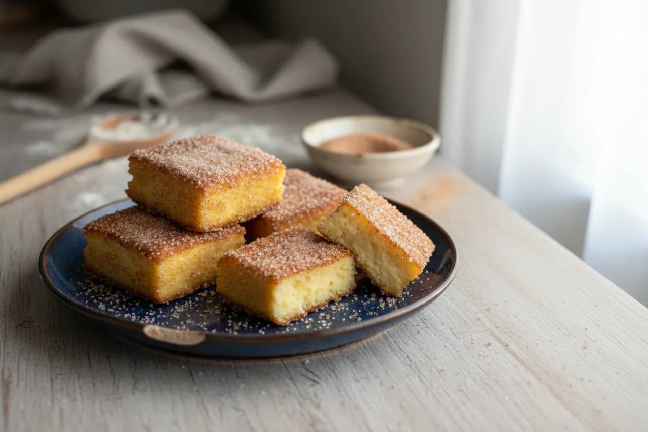 Leche Frita — Spanish recipe, finished and plated