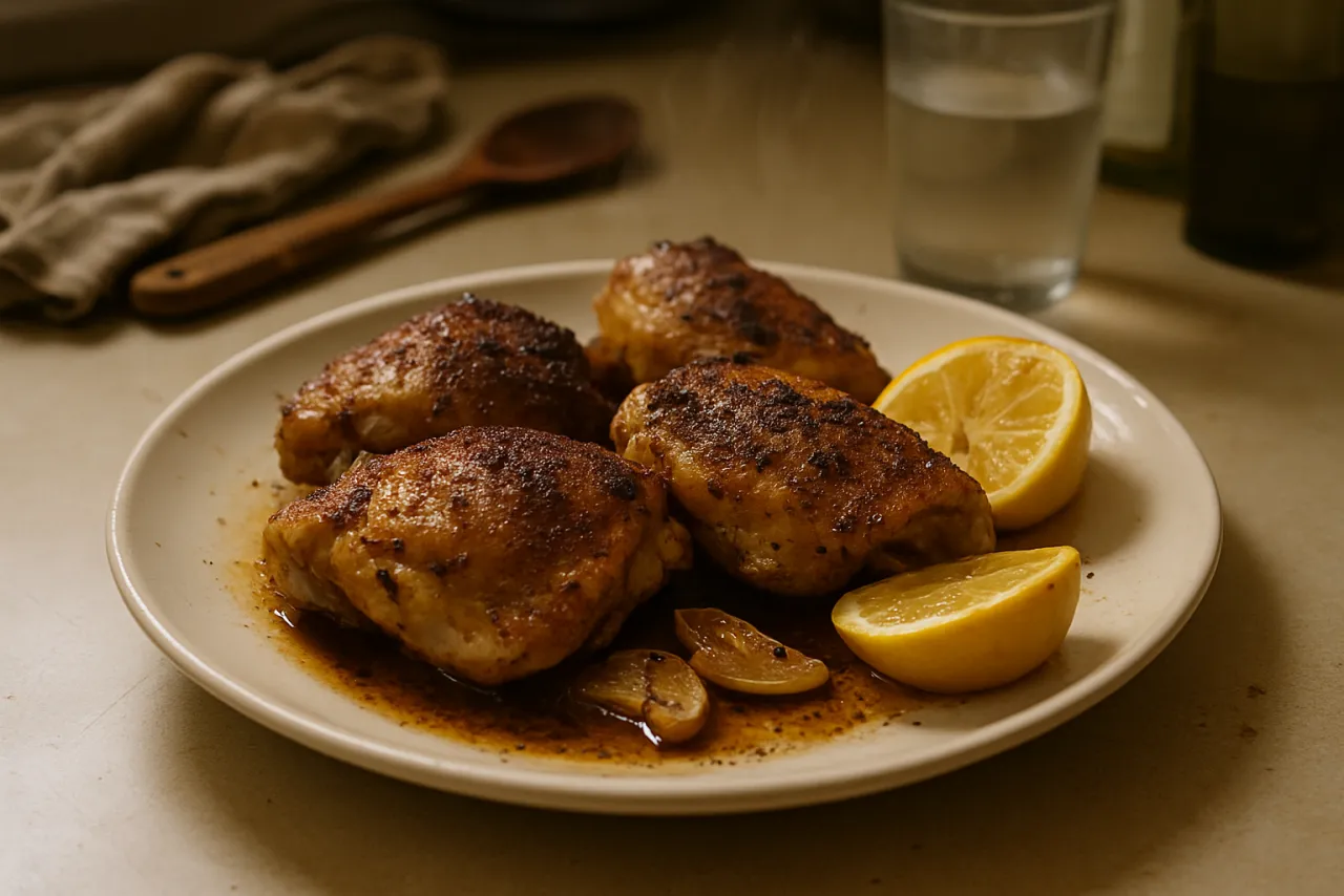 Lemon-Sumac Chicken (Levantine) — a high-protein pasta middle eastern recipe with about 3g of fiber