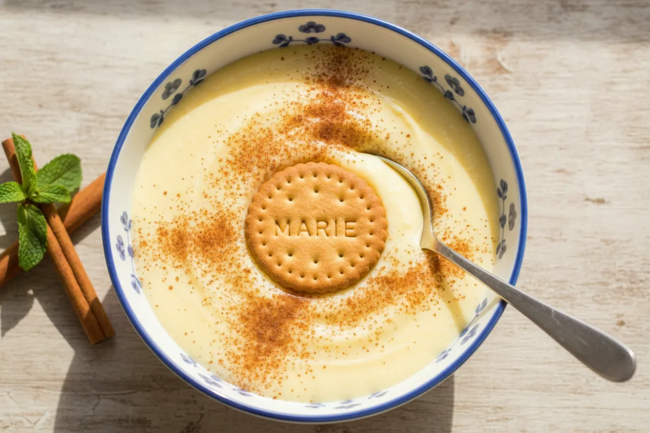 Natillas — Spanish recipe, finished and plated