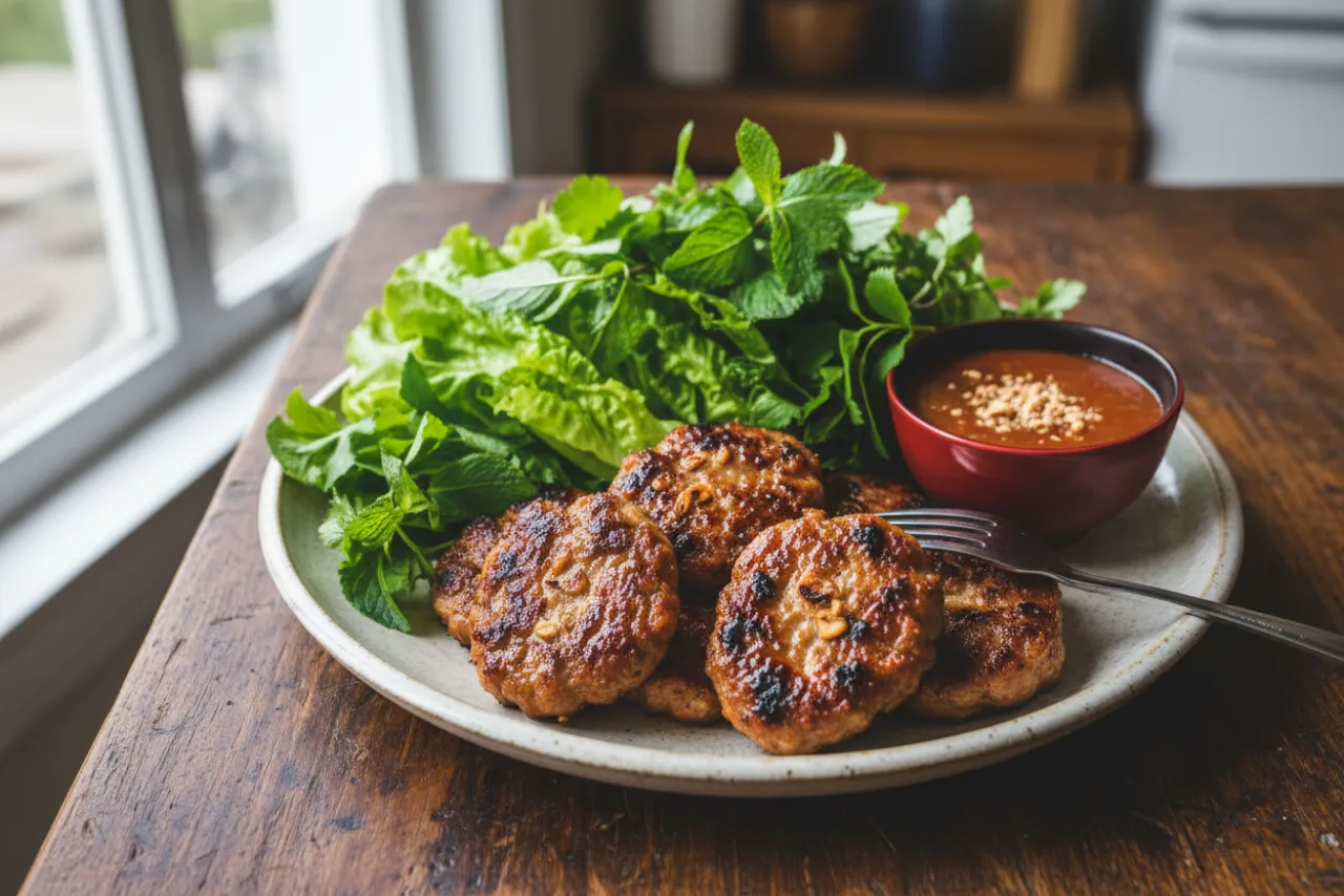 Nem Nuong — a low-carb lunch vietnamese recipe with about 4g of fiber