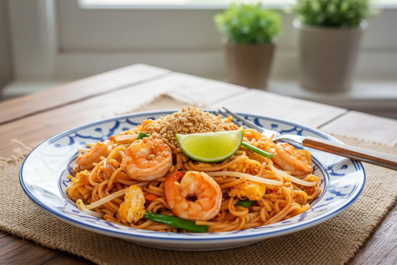 Pad Thai — a recipe with parallel steps