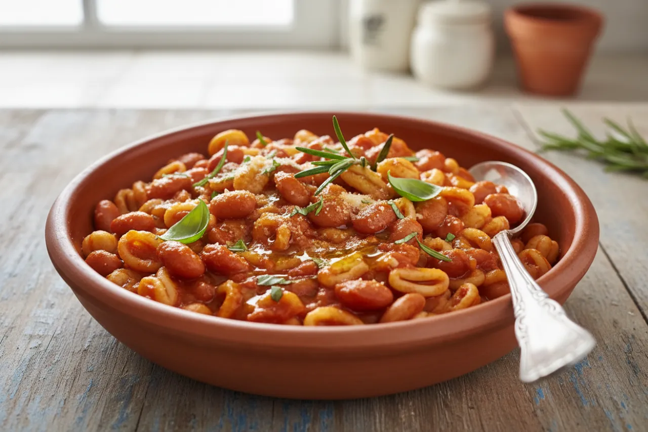 Pasta e Fagioli — a Mediterranean anti-inflammatory italian recipe with about 19g of fiber