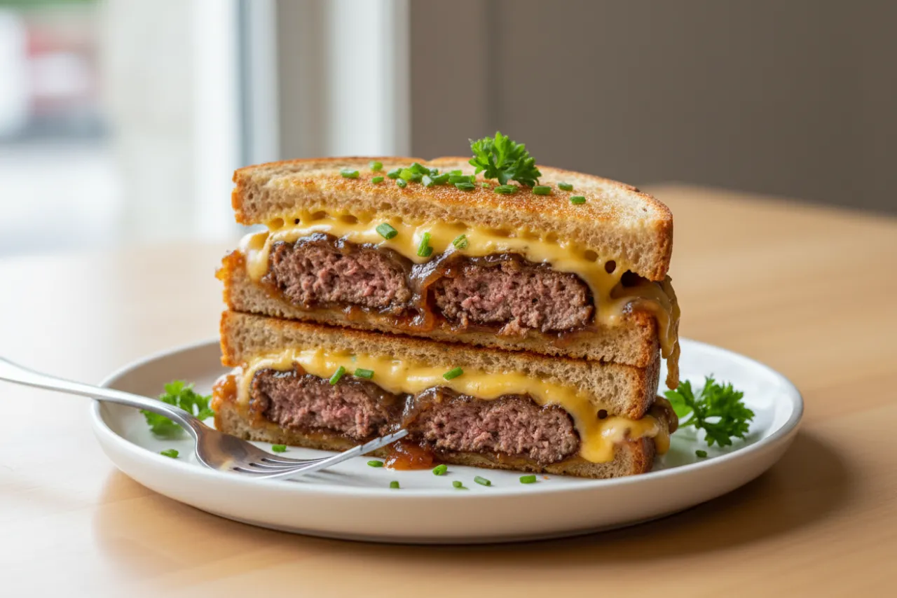Patty Melt — a high-protein lunch american recipe with about 5g of fiber