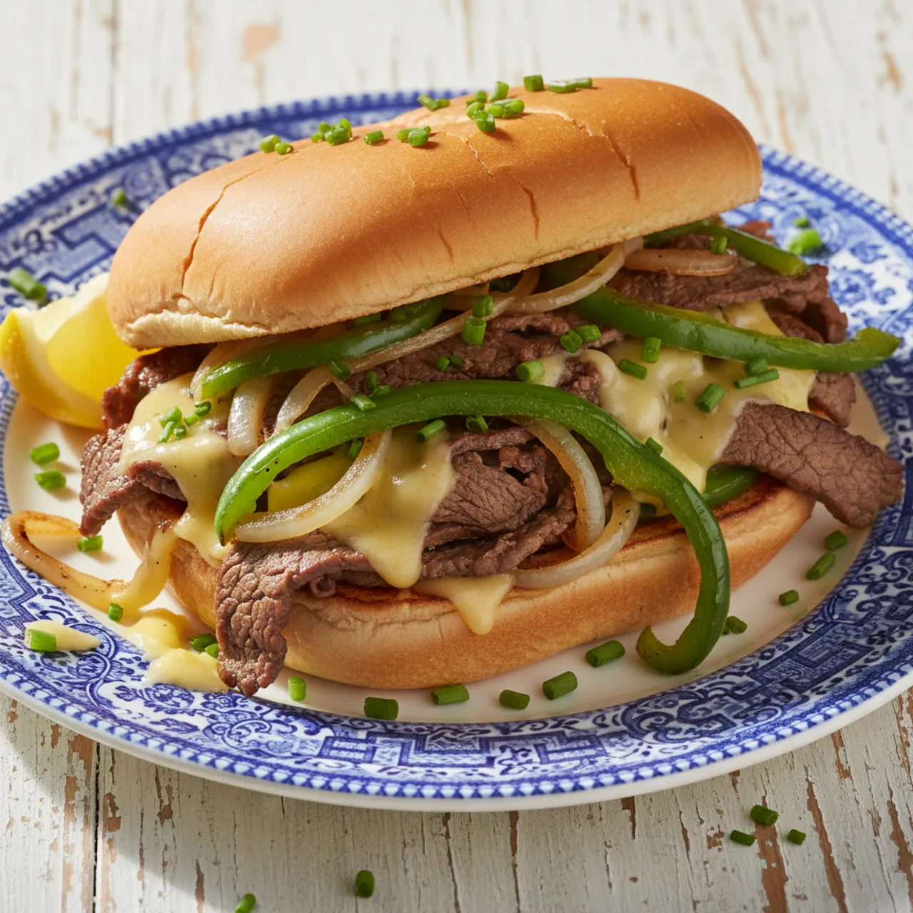 Philly Cheesesteak — a high-protein muscle-building american recipe with about 2g of fiber