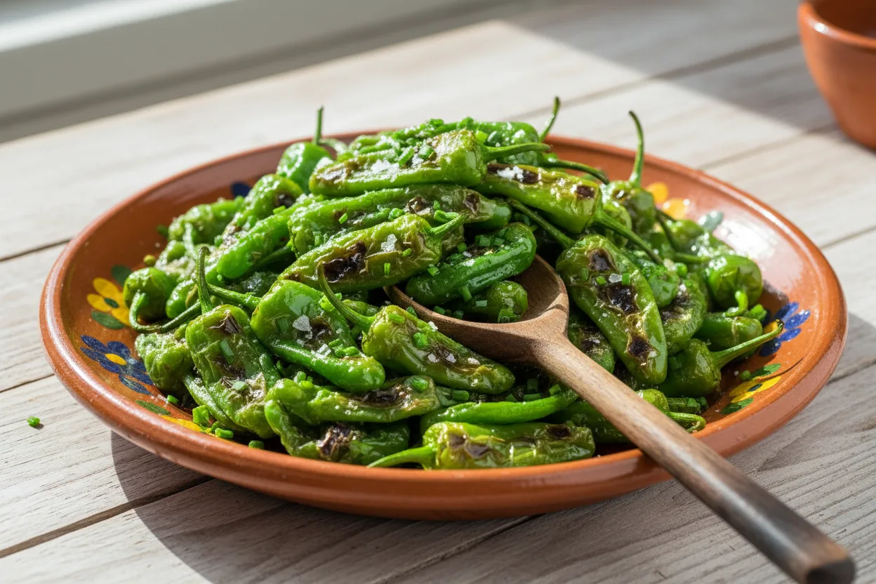 Pimientos de Padron — a keto spanish recipe with about 1g of fiber