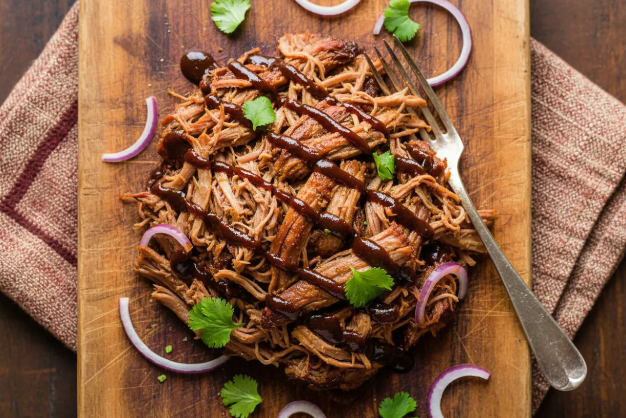 Pulled Pork — a high-protein muscle-building american recipe with about 2g of fiber