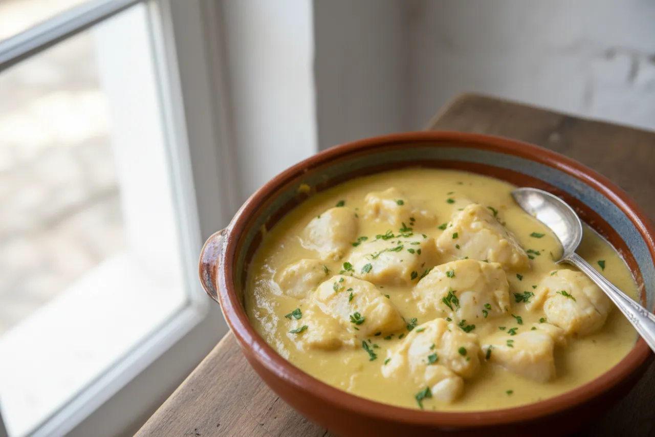 Rape a la Marinera — a Mediterranean anti-inflammatory spanish recipe with about 3g of fiber