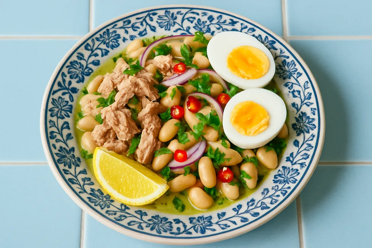 Salade de Thon — a high-fiber dinner french recipe with about 7g of fiber