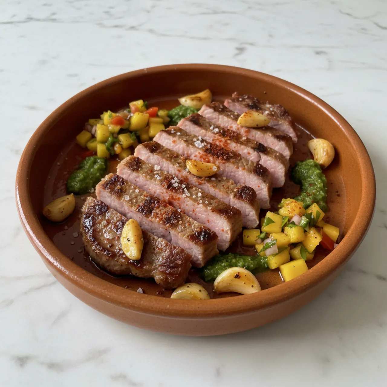Secreto Iberico a la Plancha — a high-protein low-calorie spanish recipe with about 1g of fiber