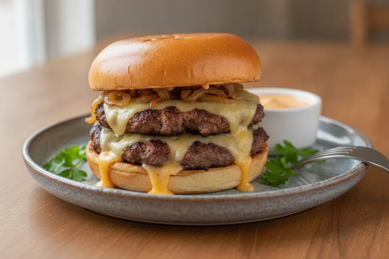 Smash Burger — a easy family dinner american recipe with about 1g of fiber
