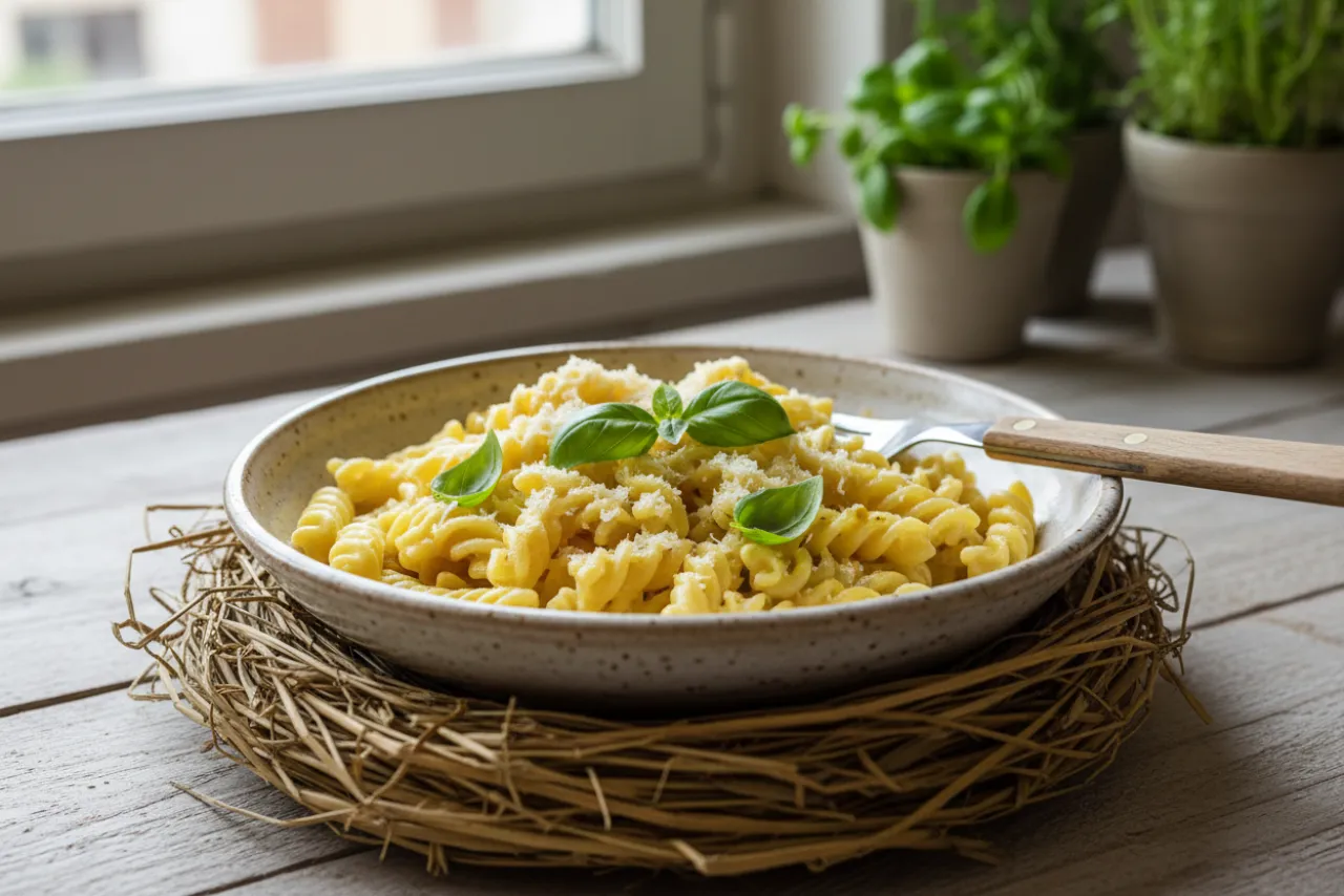 Pasta al Limone e Ricotta — a Mediterranean dinner italian recipe with about 5g of fiber