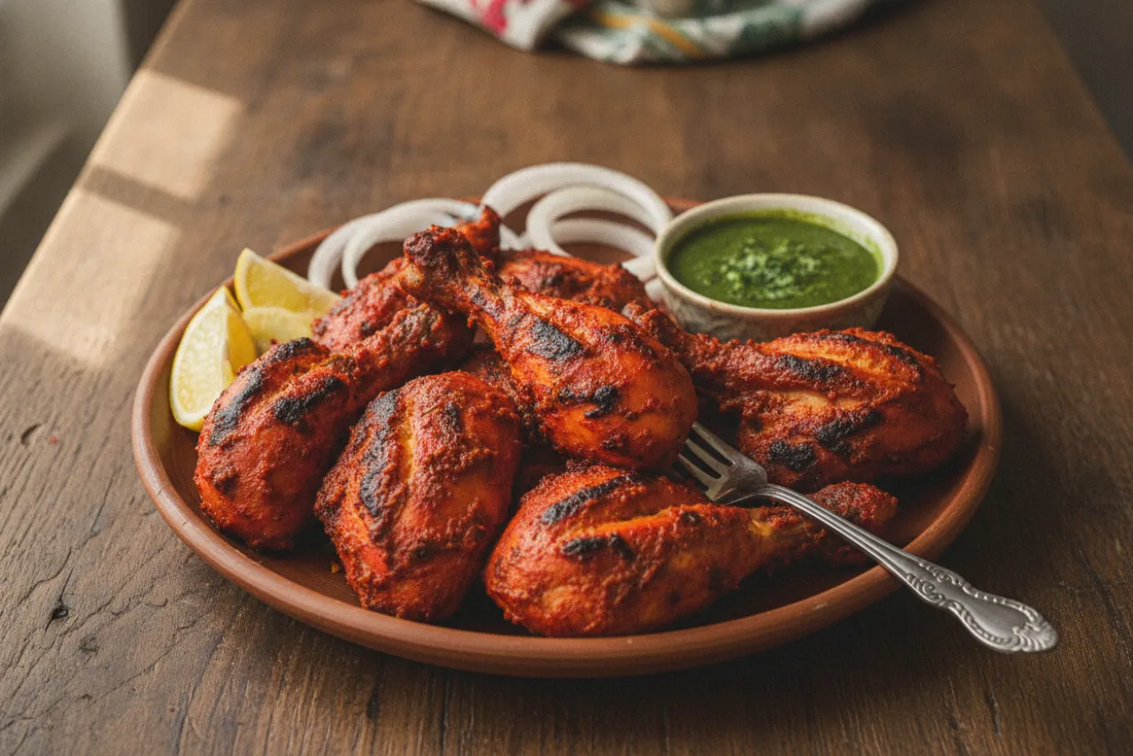Tandoori Chicken — a high-protein chicken indian recipe with about 3g of fiber