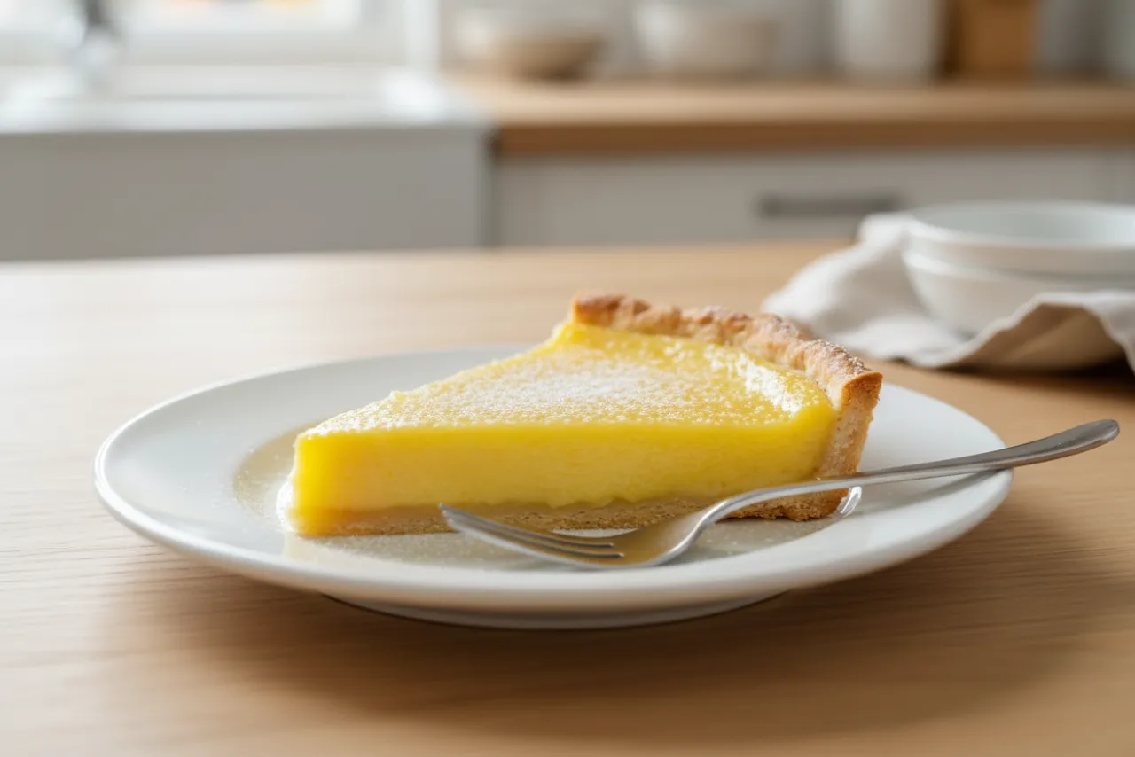 Tarte au Citron — French recipe, finished and plated